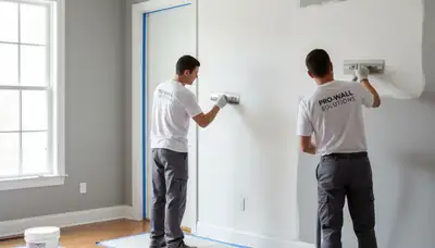 Drywall repair in Indianapolis, IN by Indianapolis Paint Pros fixing cracks and holes