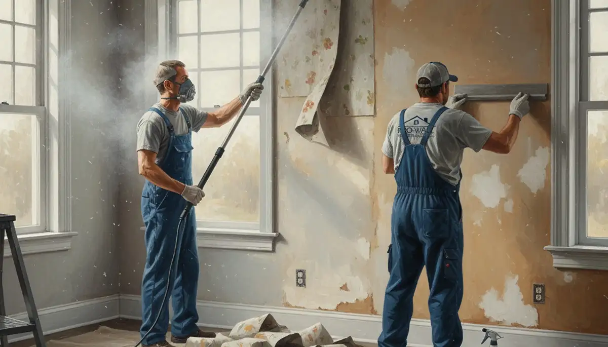 Wallpaper removal service in Indianapolis, IN for clean, paint-ready walls